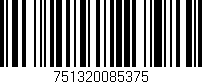 Código de barras (EAN, GTIN, SKU, ISBN): '751320085375'