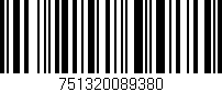 Código de barras (EAN, GTIN, SKU, ISBN): '751320089380'