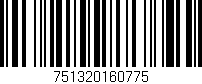 Código de barras (EAN, GTIN, SKU, ISBN): '751320160775'