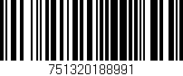 Código de barras (EAN, GTIN, SKU, ISBN): '751320188991'