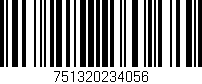 Código de barras (EAN, GTIN, SKU, ISBN): '751320234056'