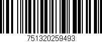 Código de barras (EAN, GTIN, SKU, ISBN): '751320259493'