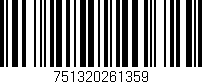 Código de barras (EAN, GTIN, SKU, ISBN): '751320261359'