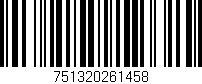 Código de barras (EAN, GTIN, SKU, ISBN): '751320261458'