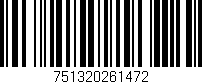Código de barras (EAN, GTIN, SKU, ISBN): '751320261472'
