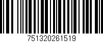 Código de barras (EAN, GTIN, SKU, ISBN): '751320261519'