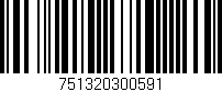 Código de barras (EAN, GTIN, SKU, ISBN): '751320300591'