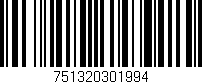 Código de barras (EAN, GTIN, SKU, ISBN): '751320301994'