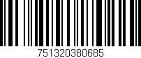 Código de barras (EAN, GTIN, SKU, ISBN): '751320380685'