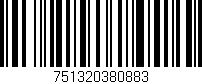 Código de barras (EAN, GTIN, SKU, ISBN): '751320380883'