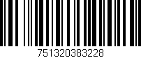 Código de barras (EAN, GTIN, SKU, ISBN): '751320383228'