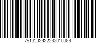Código de barras (EAN, GTIN, SKU, ISBN): '7513203832282010086'