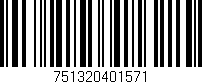 Código de barras (EAN, GTIN, SKU, ISBN): '751320401571'
