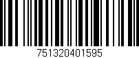 Código de barras (EAN, GTIN, SKU, ISBN): '751320401595'