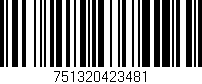 Código de barras (EAN, GTIN, SKU, ISBN): '751320423481'