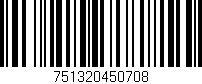 Código de barras (EAN, GTIN, SKU, ISBN): '751320450708'