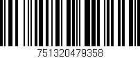 Código de barras (EAN, GTIN, SKU, ISBN): '751320479358'