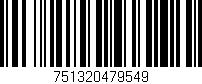 Código de barras (EAN, GTIN, SKU, ISBN): '751320479549'