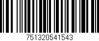 Código de barras (EAN, GTIN, SKU, ISBN): '751320541543'