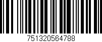 Código de barras (EAN, GTIN, SKU, ISBN): '751320564788'