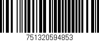 Código de barras (EAN, GTIN, SKU, ISBN): '751320594853'