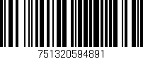 Código de barras (EAN, GTIN, SKU, ISBN): '751320594891'