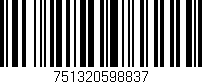 Código de barras (EAN, GTIN, SKU, ISBN): '751320598837'
