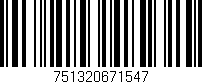 Código de barras (EAN, GTIN, SKU, ISBN): '751320671547'