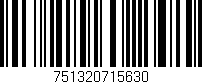 Código de barras (EAN, GTIN, SKU, ISBN): '751320715630'