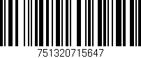 Código de barras (EAN, GTIN, SKU, ISBN): '751320715647'