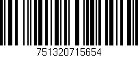Código de barras (EAN, GTIN, SKU, ISBN): '751320715654'