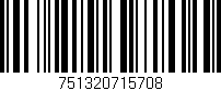 Código de barras (EAN, GTIN, SKU, ISBN): '751320715708'