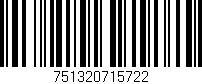 Código de barras (EAN, GTIN, SKU, ISBN): '751320715722'