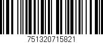 Código de barras (EAN, GTIN, SKU, ISBN): '751320715821'