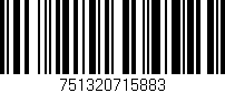 Código de barras (EAN, GTIN, SKU, ISBN): '751320715883'