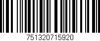 Código de barras (EAN, GTIN, SKU, ISBN): '751320715920'