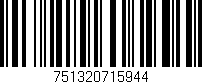 Código de barras (EAN, GTIN, SKU, ISBN): '751320715944'