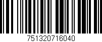 Código de barras (EAN, GTIN, SKU, ISBN): '751320716040'
