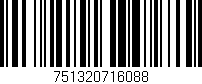 Código de barras (EAN, GTIN, SKU, ISBN): '751320716088'