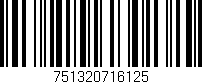 Código de barras (EAN, GTIN, SKU, ISBN): '751320716125'