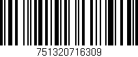 Código de barras (EAN, GTIN, SKU, ISBN): '751320716309'