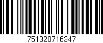 Código de barras (EAN, GTIN, SKU, ISBN): '751320716347'