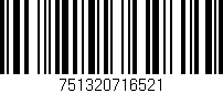 Código de barras (EAN, GTIN, SKU, ISBN): '751320716521'