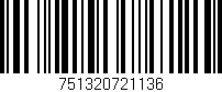 Código de barras (EAN, GTIN, SKU, ISBN): '751320721136'