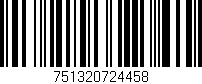Código de barras (EAN, GTIN, SKU, ISBN): '751320724458'
