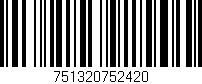 Código de barras (EAN, GTIN, SKU, ISBN): '751320752420'