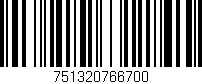 Código de barras (EAN, GTIN, SKU, ISBN): '751320766700'