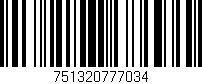Código de barras (EAN, GTIN, SKU, ISBN): '751320777034'