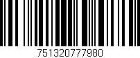 Código de barras (EAN, GTIN, SKU, ISBN): '751320777980'