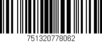 Código de barras (EAN, GTIN, SKU, ISBN): '751320778062'